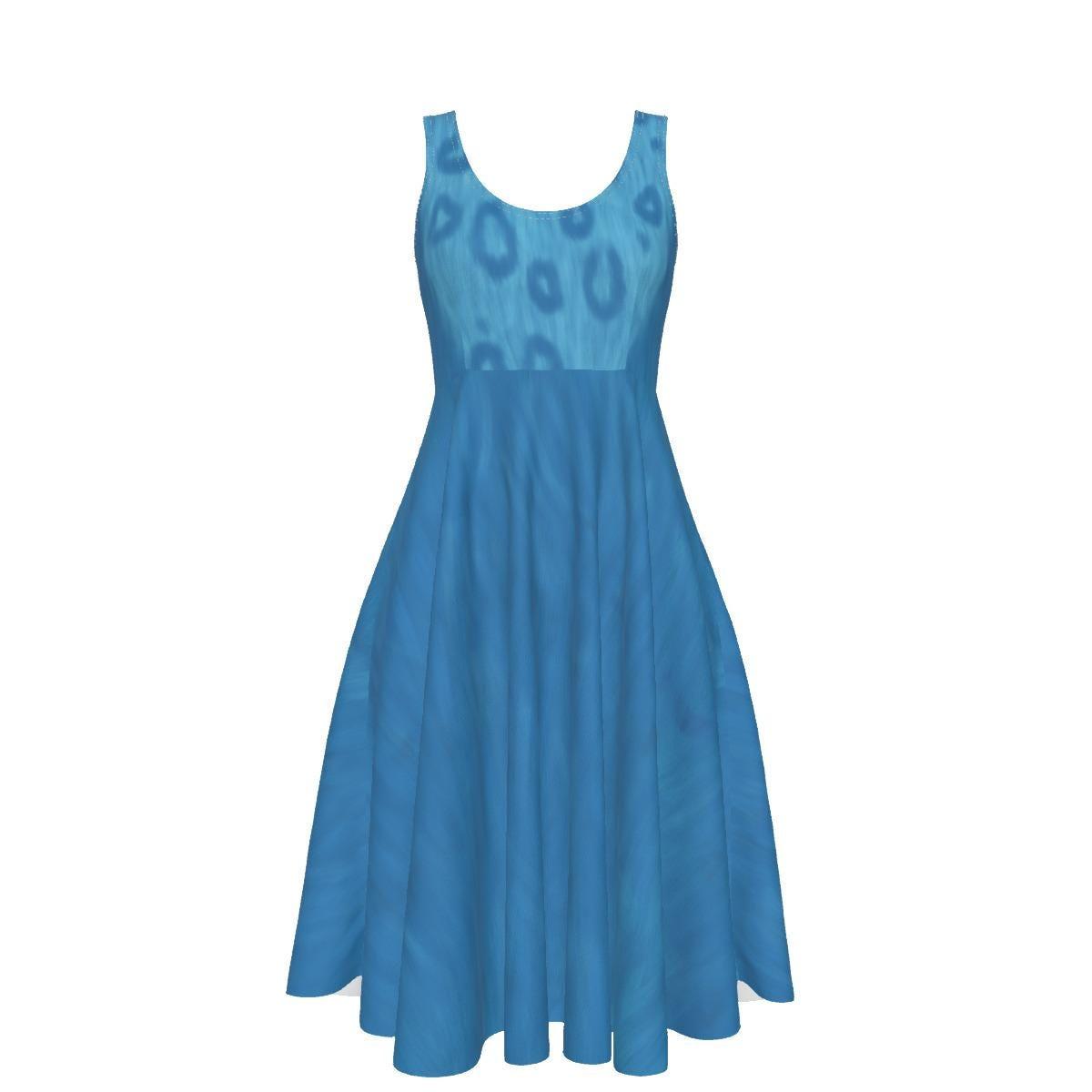 SAMPLE SALE [M] Women's Derpy Tiger Inspired Knee-length Skater Dress