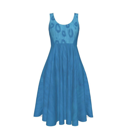 SAMPLE SALE [M] Women's Derpy Tiger Inspired Knee-length Skater Dress