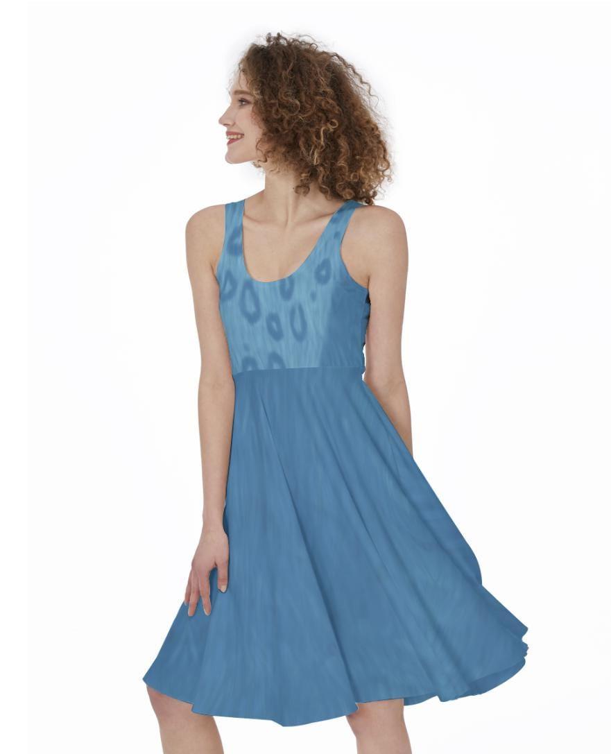 SAMPLE SALE [M] Women's Derpy Tiger Inspired Knee-length Skater Dress