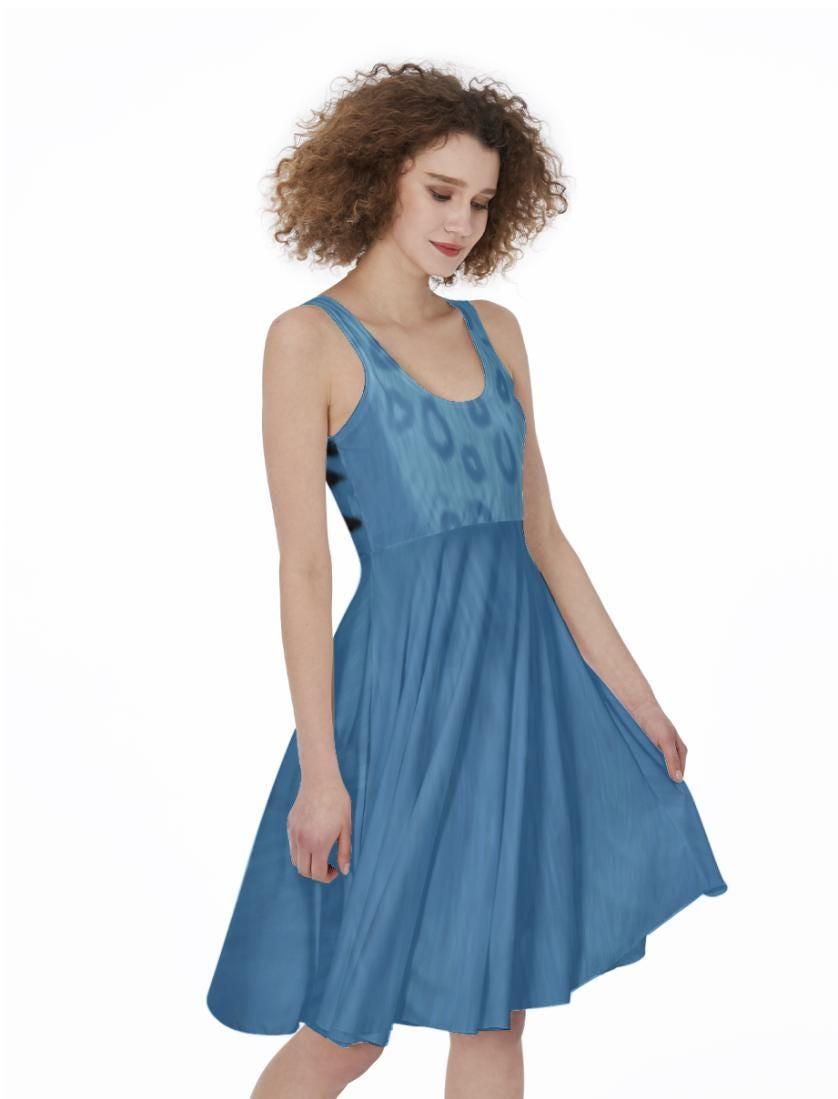 SAMPLE SALE [M] Women's Derpy Tiger Inspired Knee-length Skater Dress