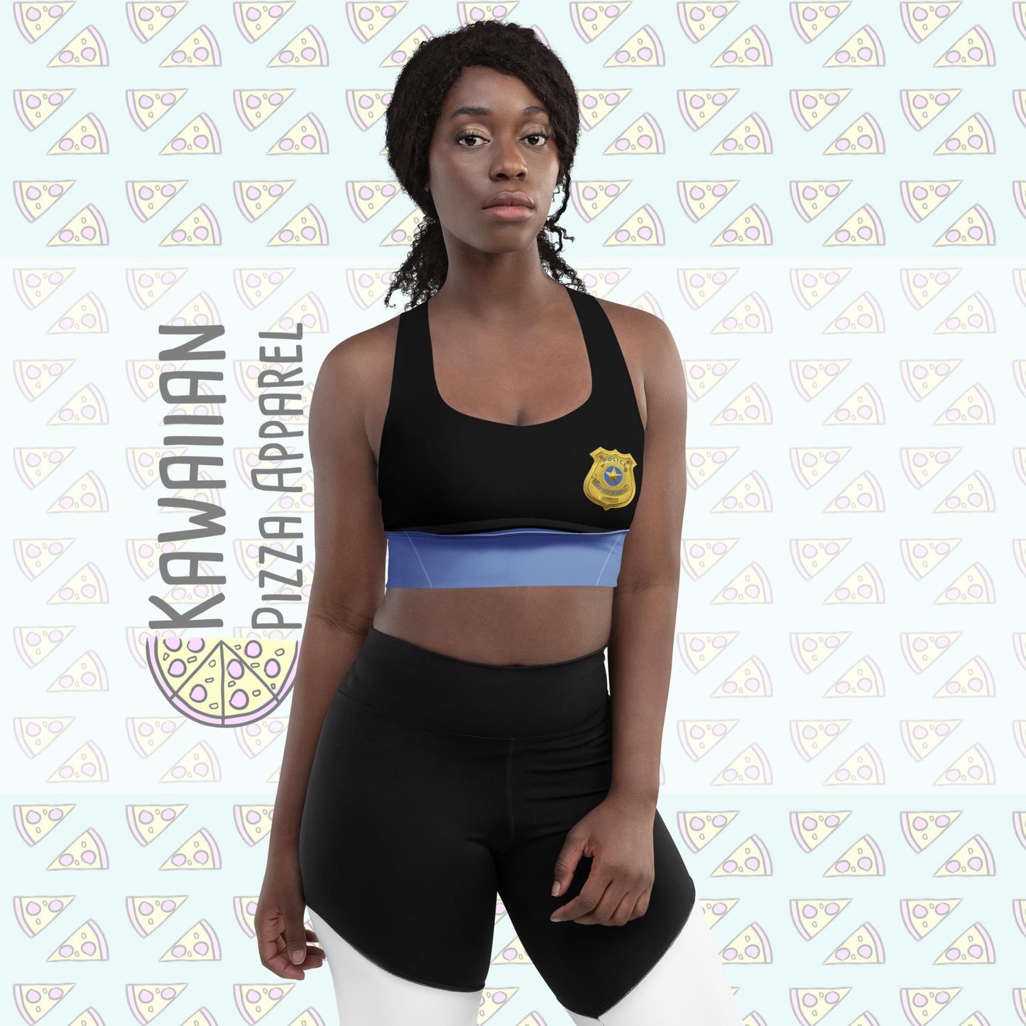 Judy Hopps Inspired Recycled Longline Sports Bra