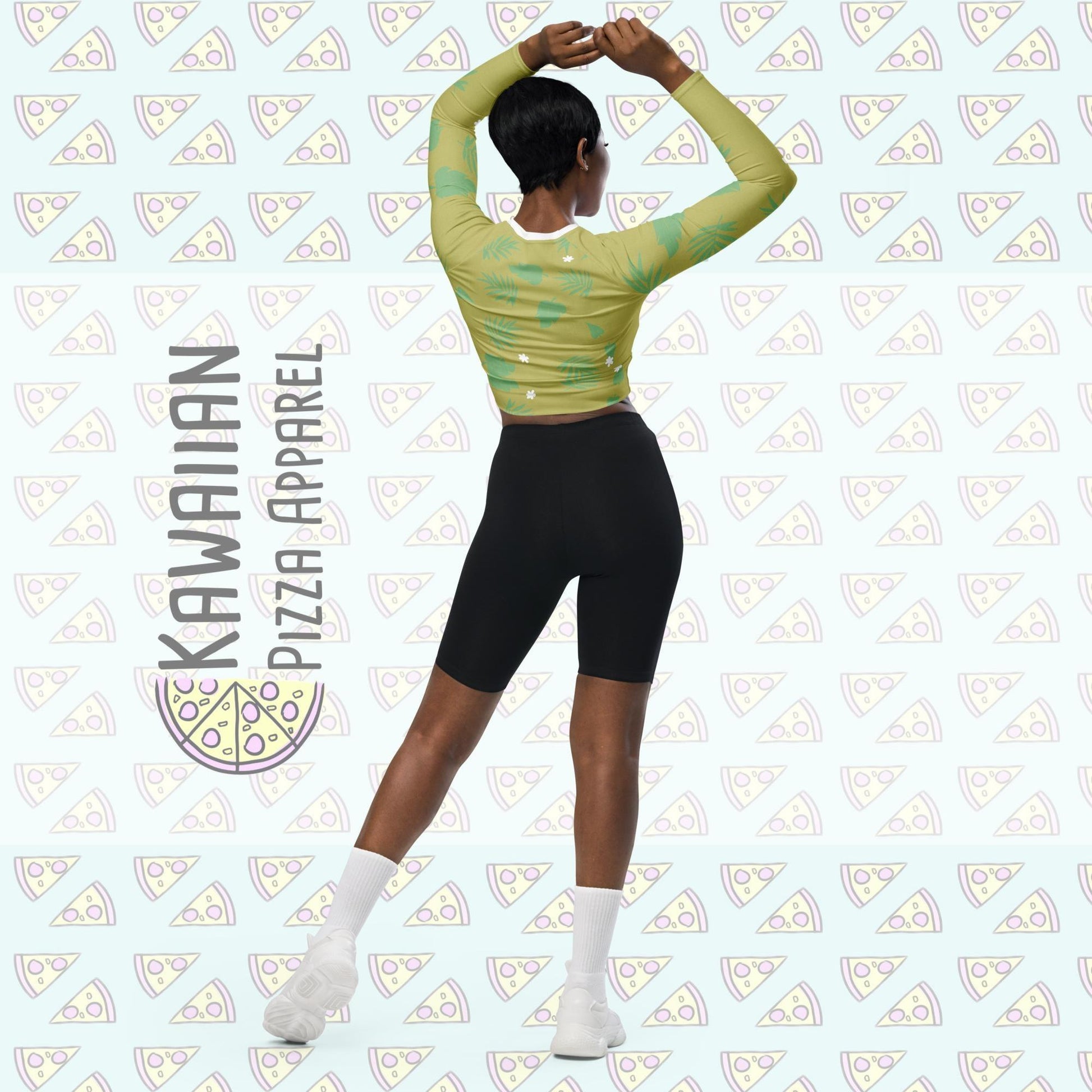 Nick Inspired Recycled long-sleeve crop top
