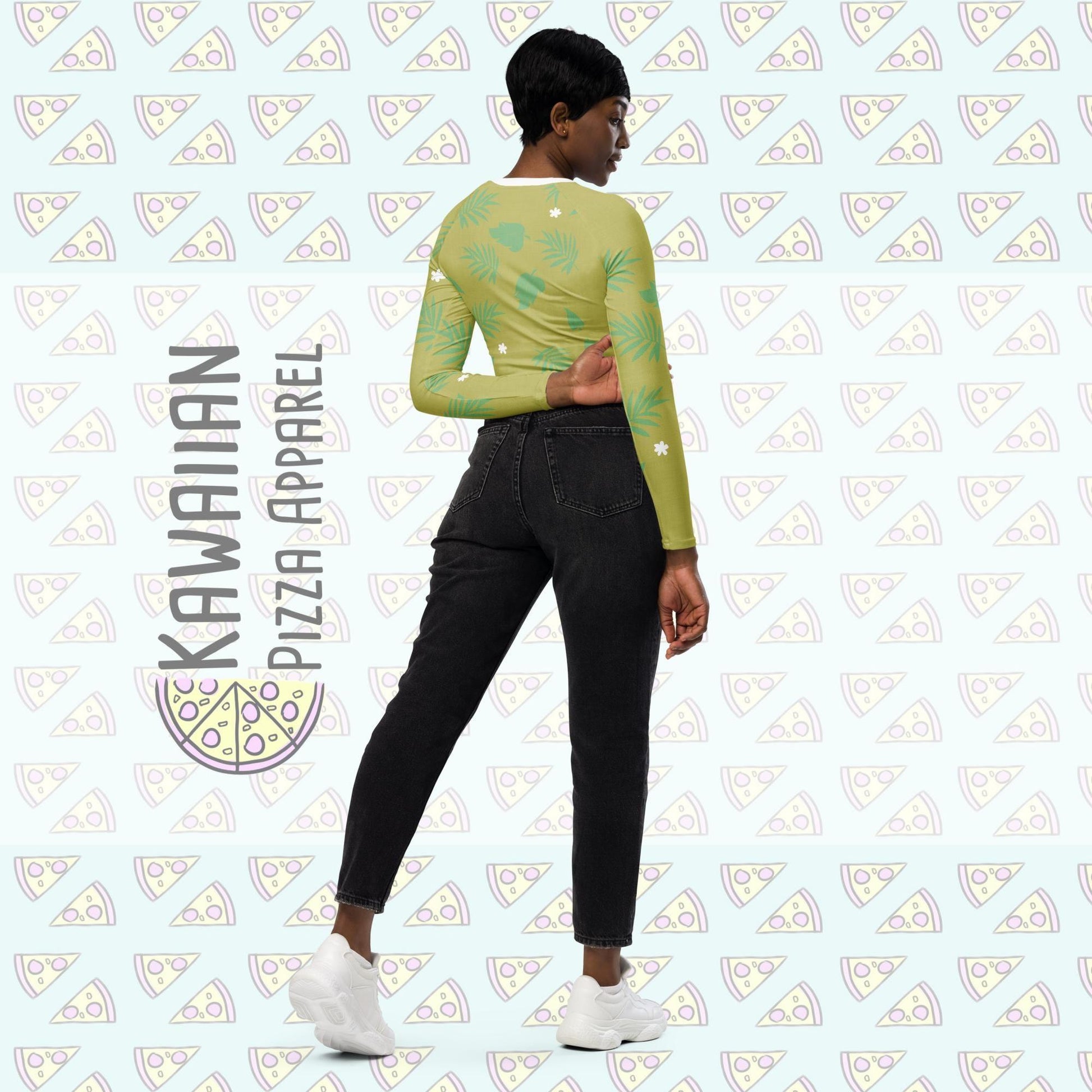 Nick Inspired Recycled long-sleeve crop top