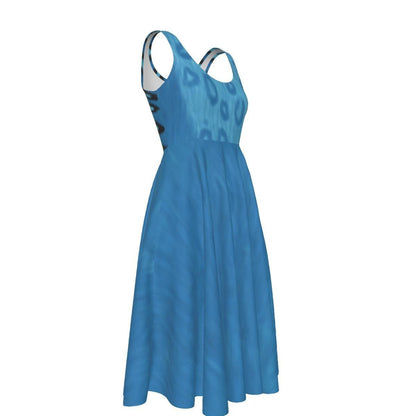 SAMPLE SALE [M] Women's Derpy Tiger Inspired Knee-length Skater Dress
