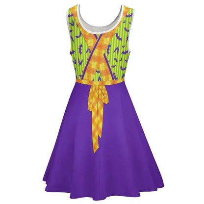 SAMPLE SALE [L] Women's Not So Scary Halloween Cast Member Inspired Skater Dress