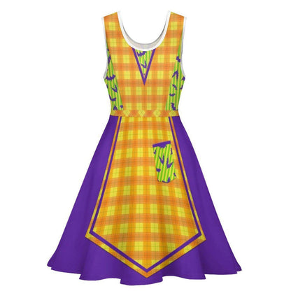 SAMPLE SALE [L] Women's Not So Scary Halloween Cast Member Inspired Skater Dress