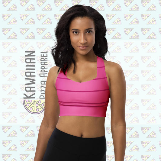 Women's Piglet Inspired Recycled Longline Sports Bra