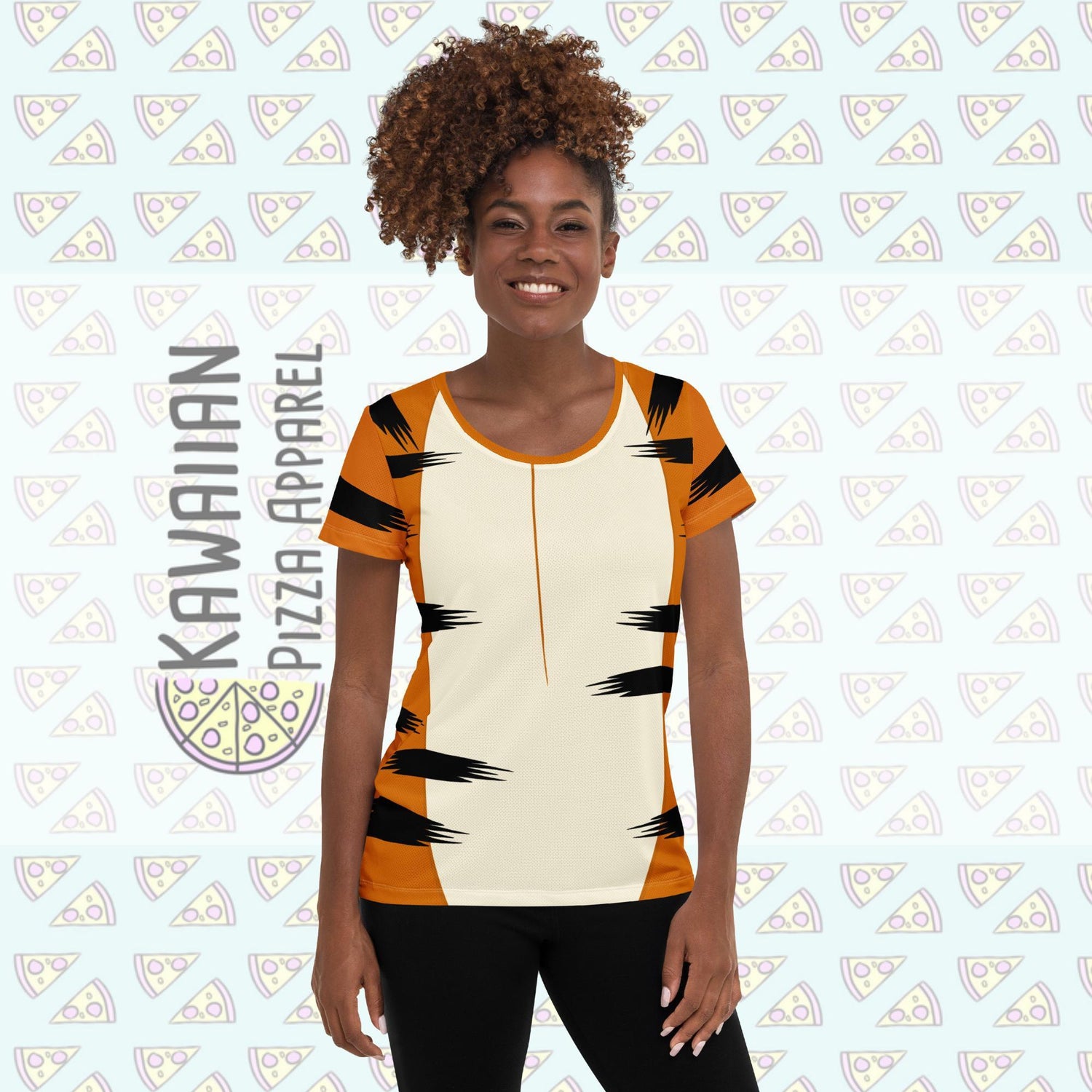 Women's Tigger Inspired ATHLETIC Short Sleeve Shirt