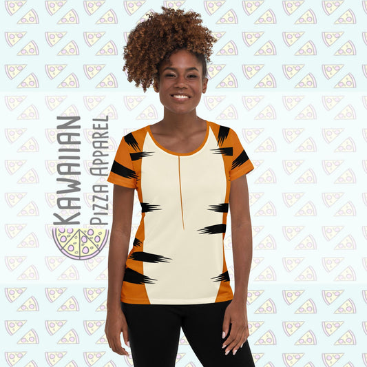 Women's Tigger Inspired ATHLETIC Short Sleeve Shirt