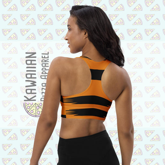 Women's Tigger Inspired Recycled Longline Sports Bra