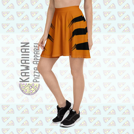 Women's Tigger Inspired Skater Skirt