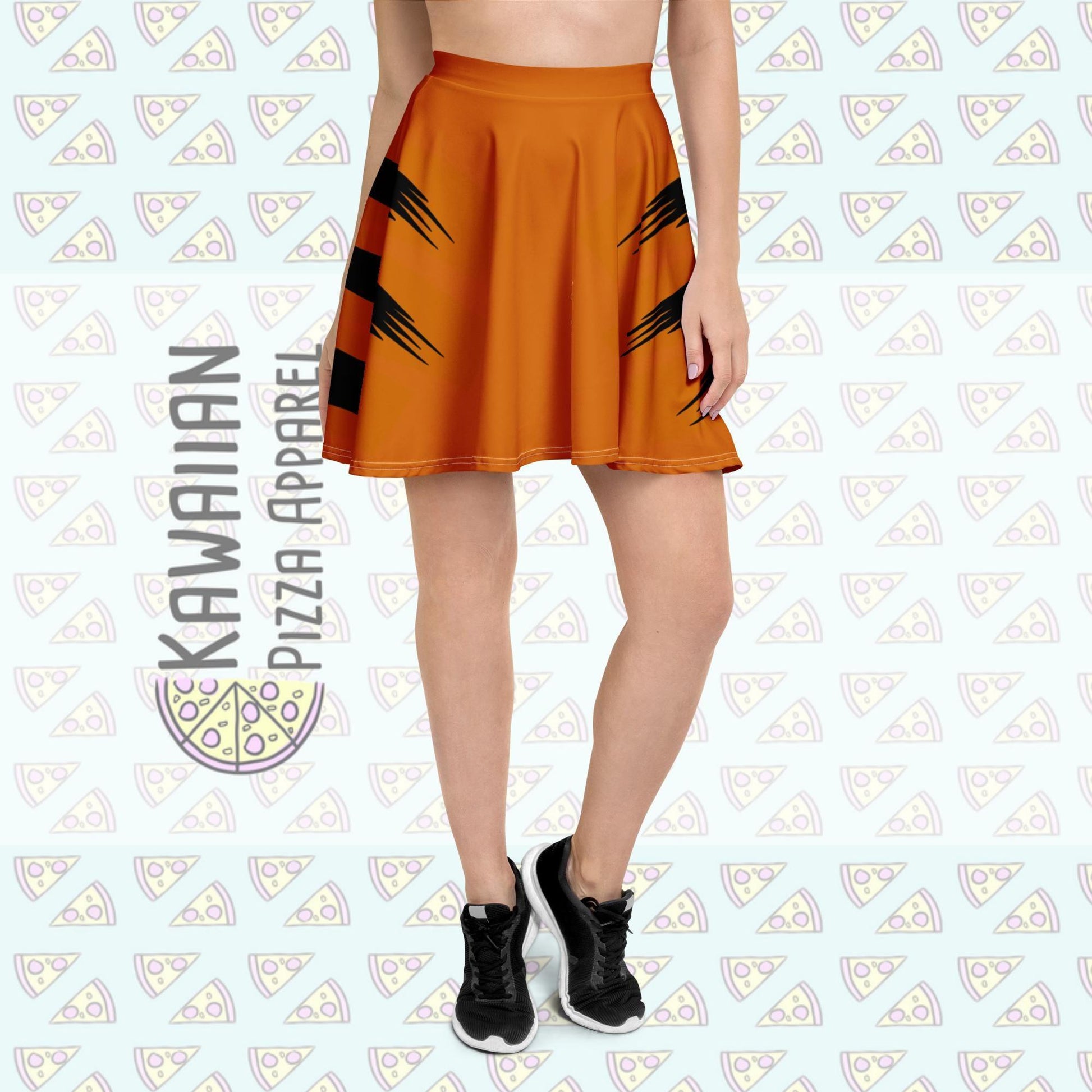Women's Tigger Inspired Skater Skirt