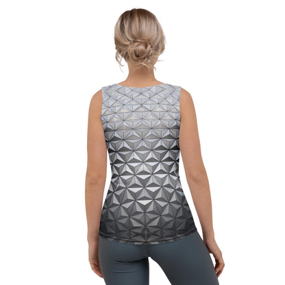 Epcot Spaceship Earth Inspired Tank Top – Sublimation Print Racerback