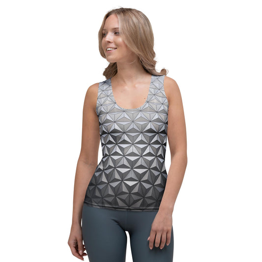 Epcot Spaceship Earth Inspired Tank Top – Sublimation Print Racerback
