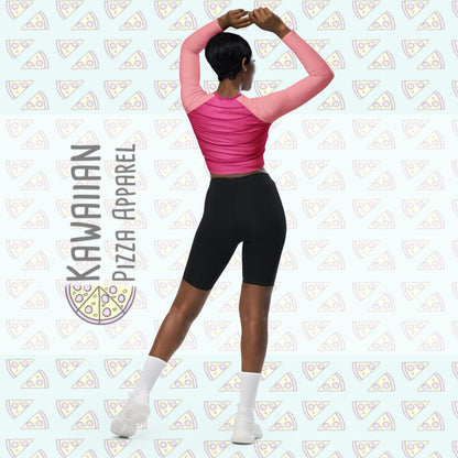 Women's Piglet Inspired Recycled long-sleeve crop top