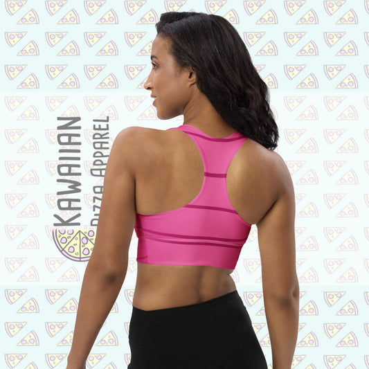 Women's Piglet Inspired Recycled Longline Sports Bra