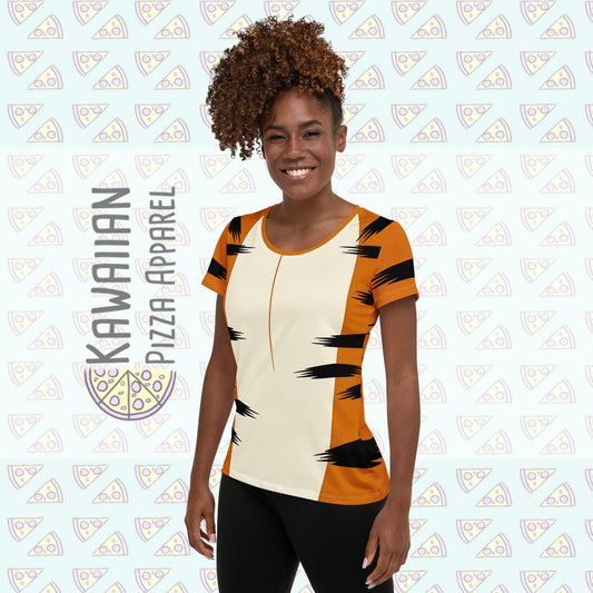 Women's Tigger Inspired ATHLETIC Short Sleeve Shirt