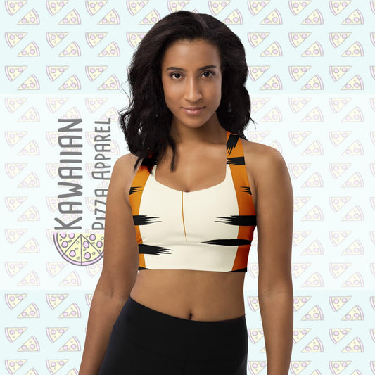 Women's Tigger Inspired Recycled Longline Sports Bra