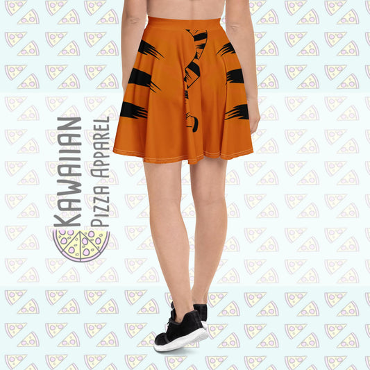 Women's Tigger Inspired Skater Skirt