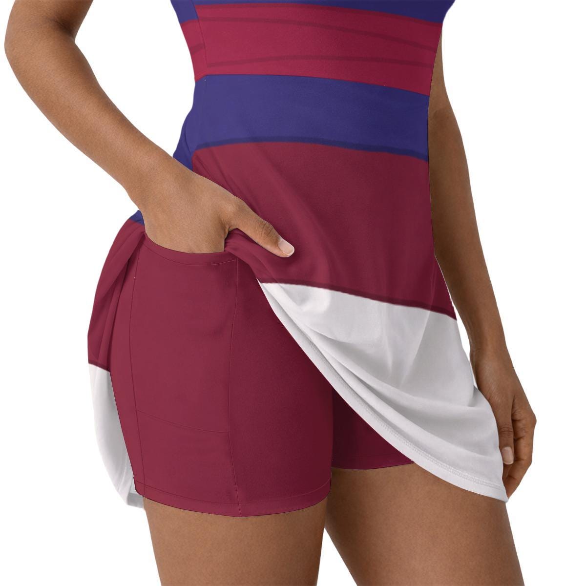 Pink Mulan Inspired Short Sleeve Athletic Dress with shorts