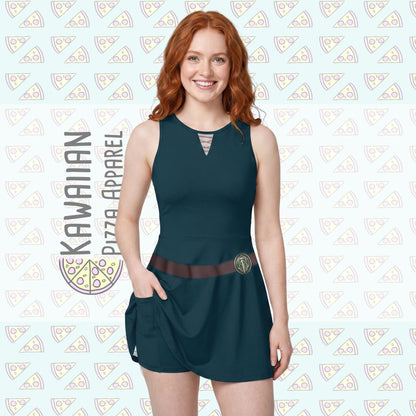 Merida Inspired Short Sleeve Athletic Dress with shorts