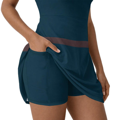 Merida Inspired Short Sleeve Athletic Dress with shorts