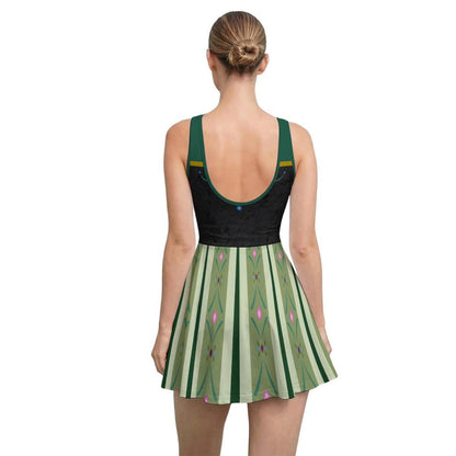 Anna Inspired Sleeveless Athletic Dress with shorts