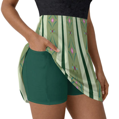 Anna Inspired Sleeveless Athletic Dress with shorts