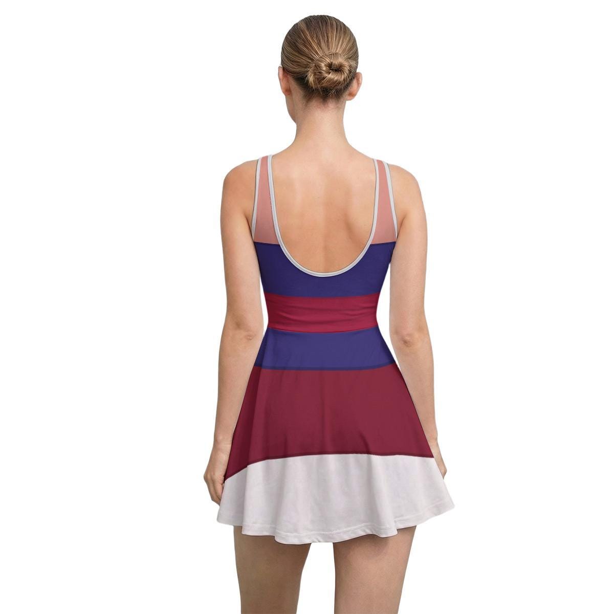 Pink Mulan Inspired Short Sleeve Athletic Dress with shorts