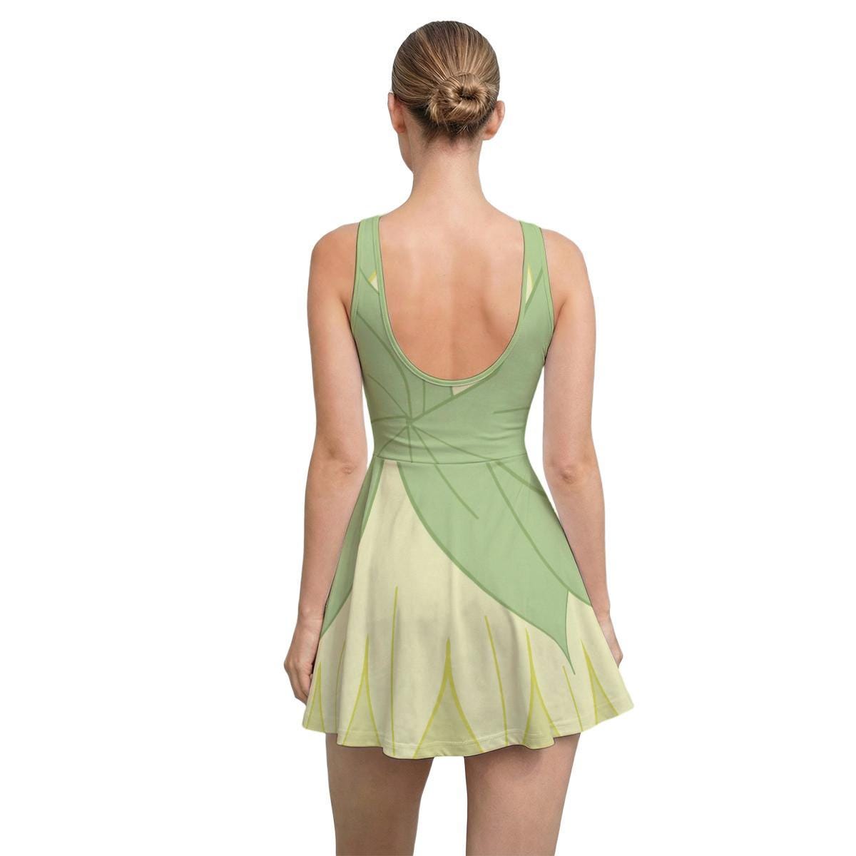 Tiana Inspired Short Sleeve Athletic Dress with shorts