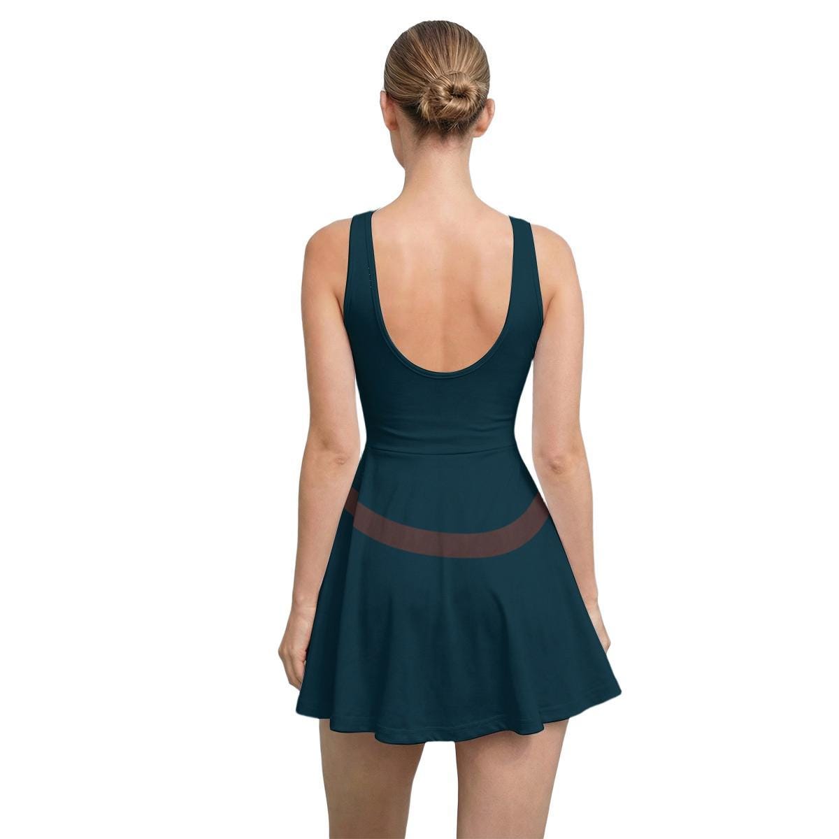 Merida Inspired Short Sleeve Athletic Dress with shorts