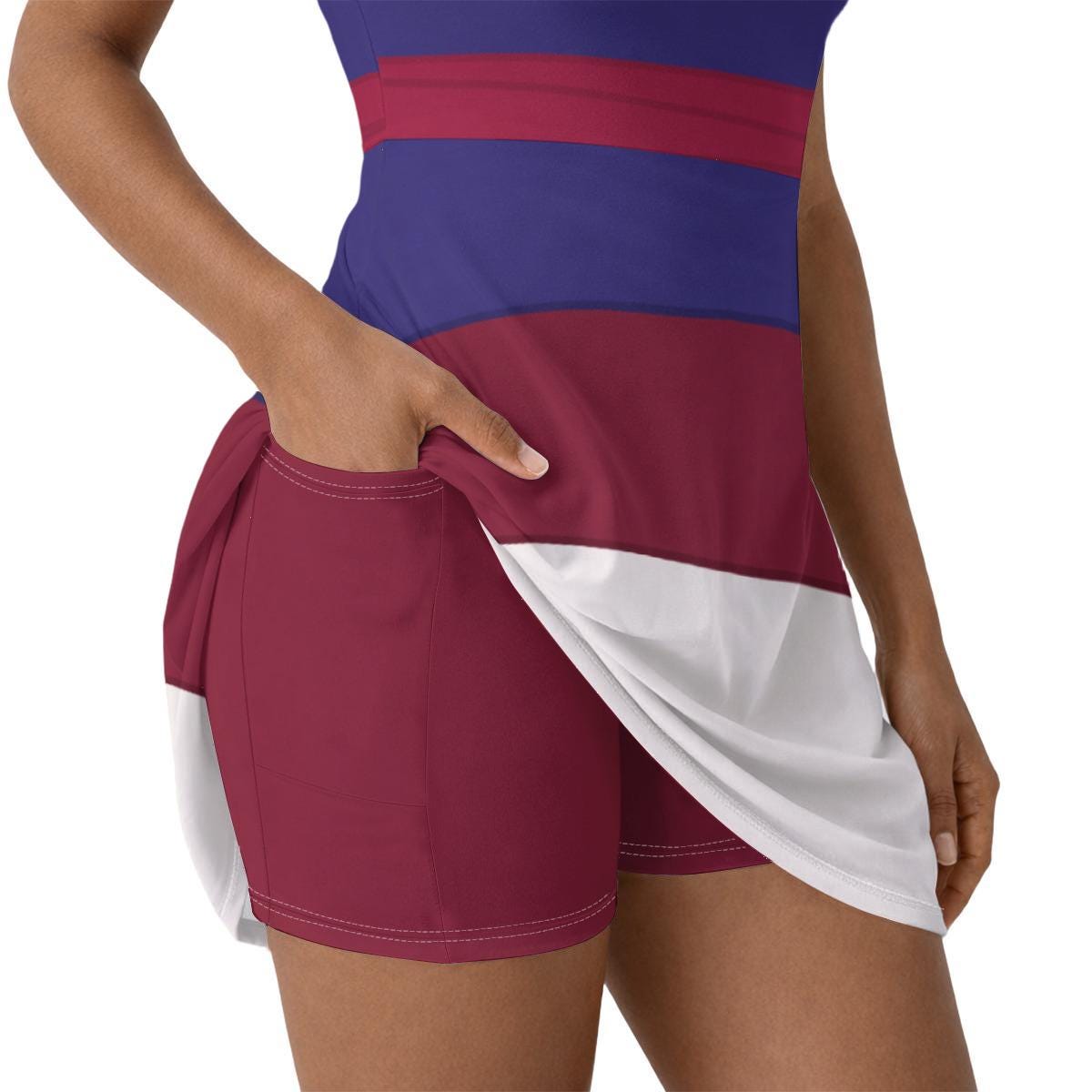 Pink Mulan Inspired Short Sleeve Athletic Dress with shorts
