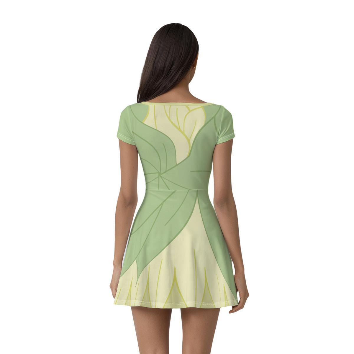 Tiana Inspired Short Sleeve Athletic Dress with shorts