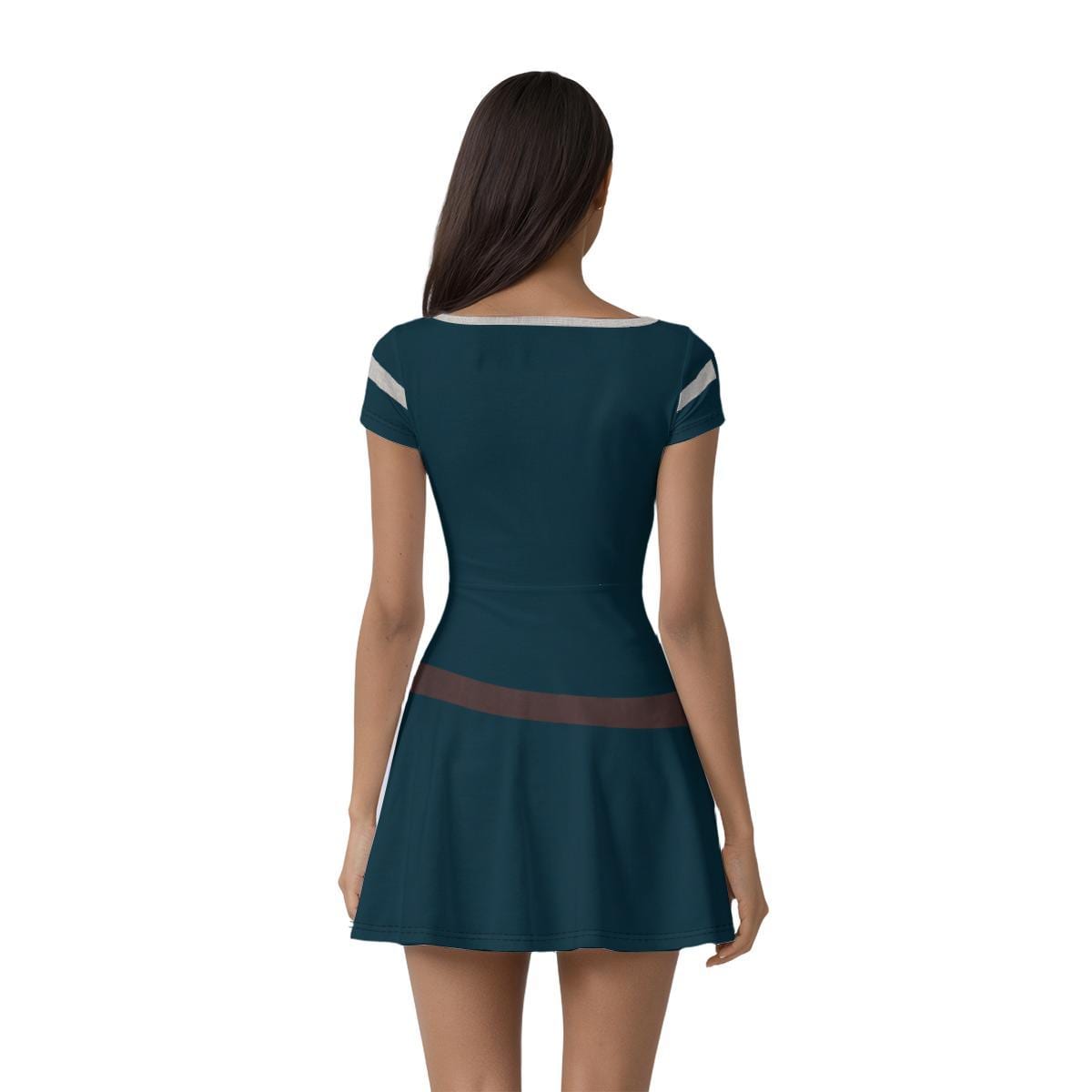 Merida Inspired Short Sleeve Athletic Dress with shorts