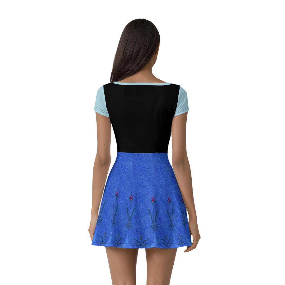 Anna Inspired Short Sleeve Athletic Dress with shorts