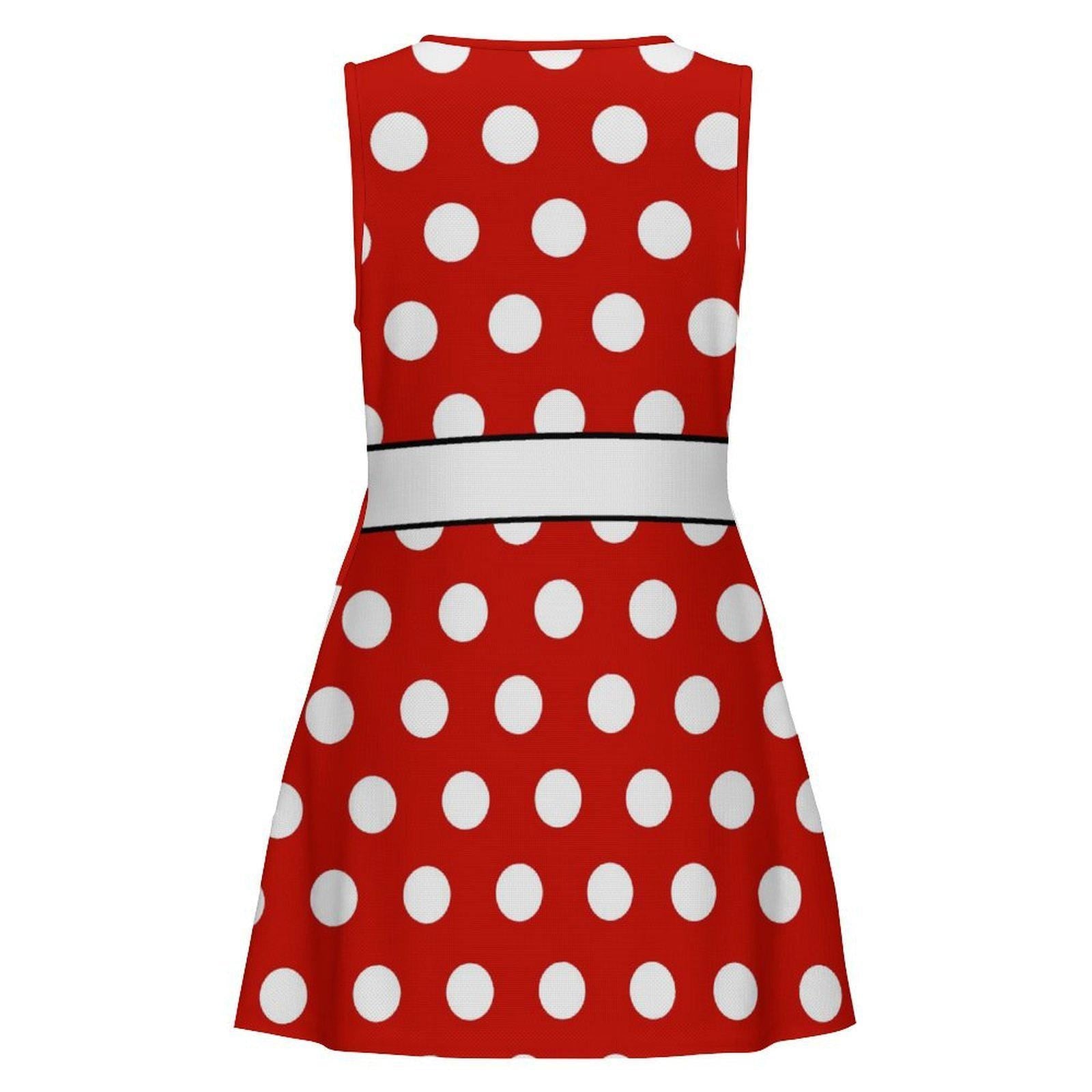 RTS [M] Women's Minnie Inspired Sleeveless Dress with Pockets