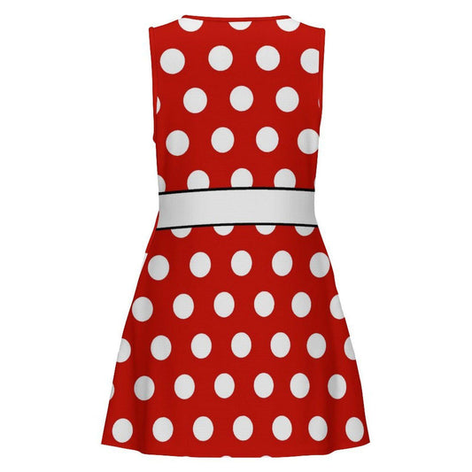 RTS [M] Women's Minnie Inspired Sleeveless Dress with Pockets
