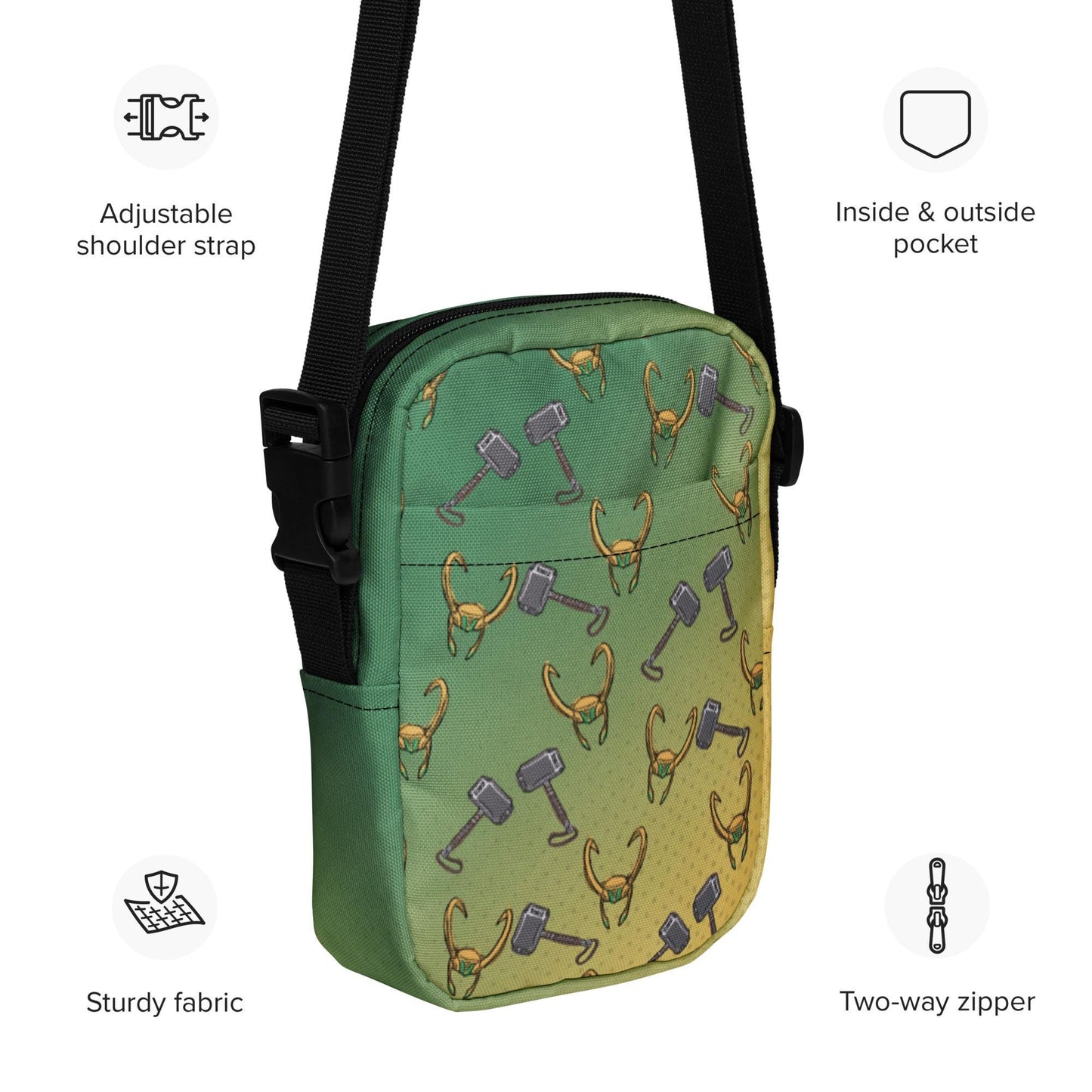 Thor and Loki Utility crossbody bag