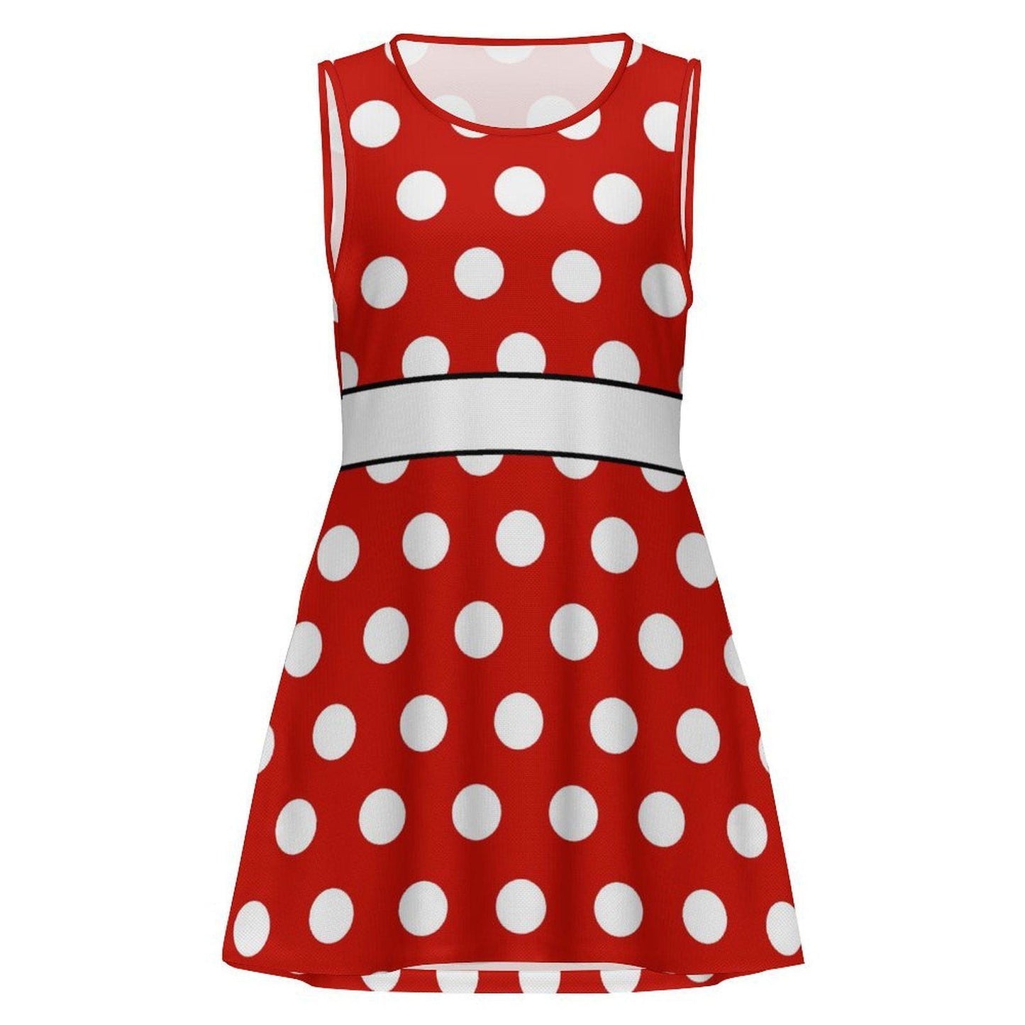 RTS [M] Women's Minnie Inspired Sleeveless Dress with Pockets