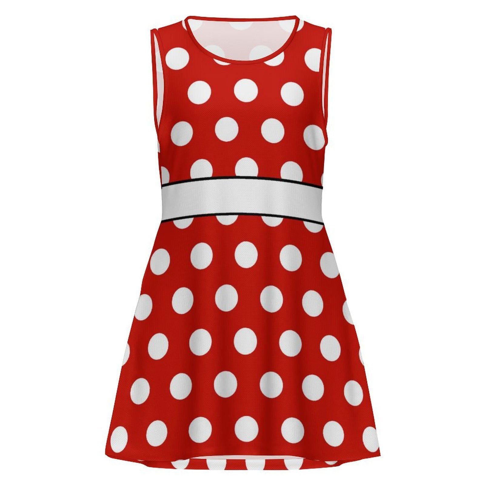 RTS [M] Women's Minnie Inspired Sleeveless Dress with Pockets