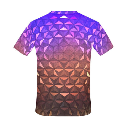 RTS [M] Men's Epcot Nighttime Spaceship Earth Inspired Short Sleeve Shirt