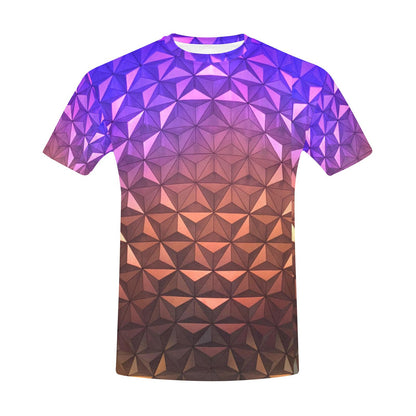RTS [M] Men's Epcot Nighttime Spaceship Earth Inspired Short Sleeve Shirt