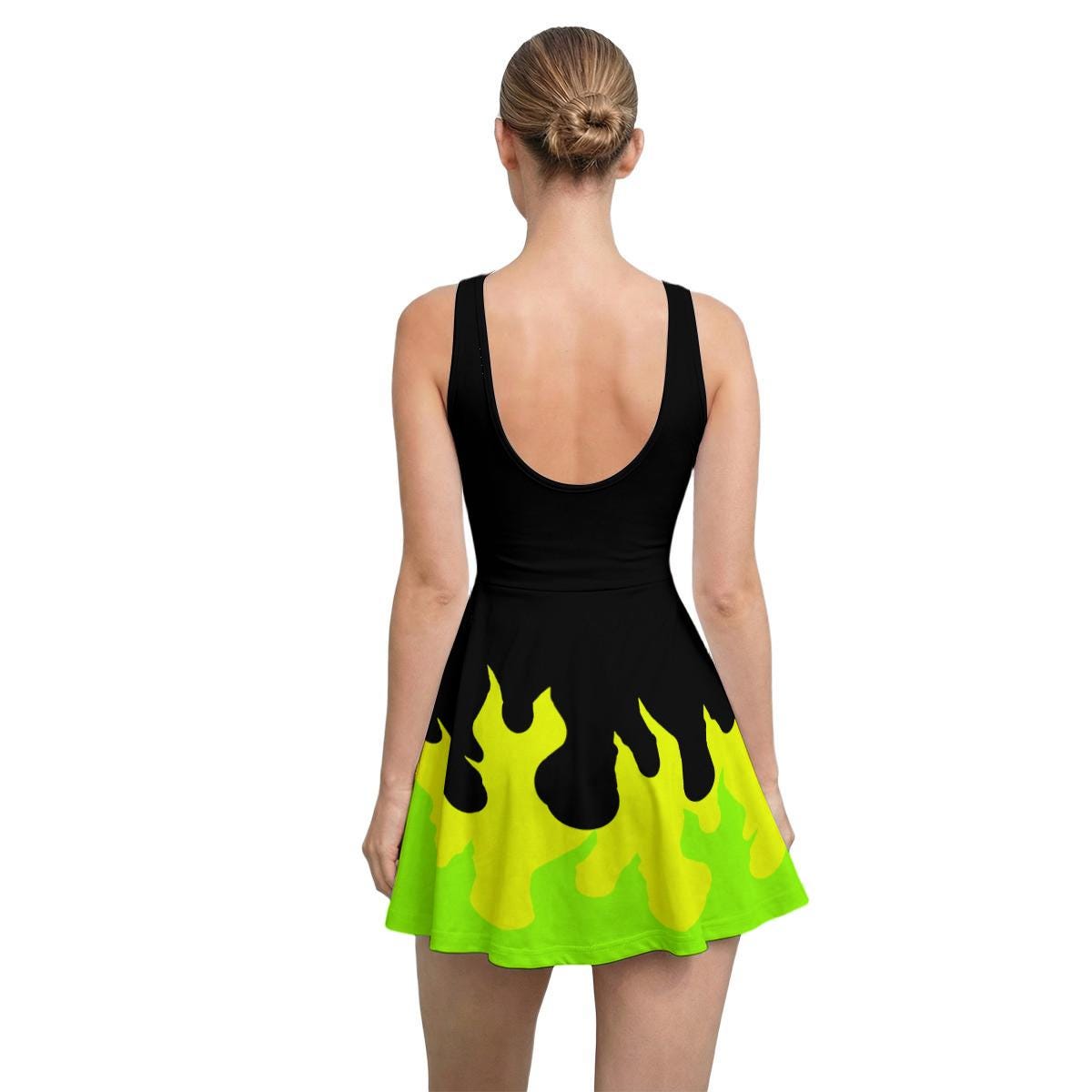 RTS [M] Maleficent Inspired Sleeveless Athletic Dress with attached shorts