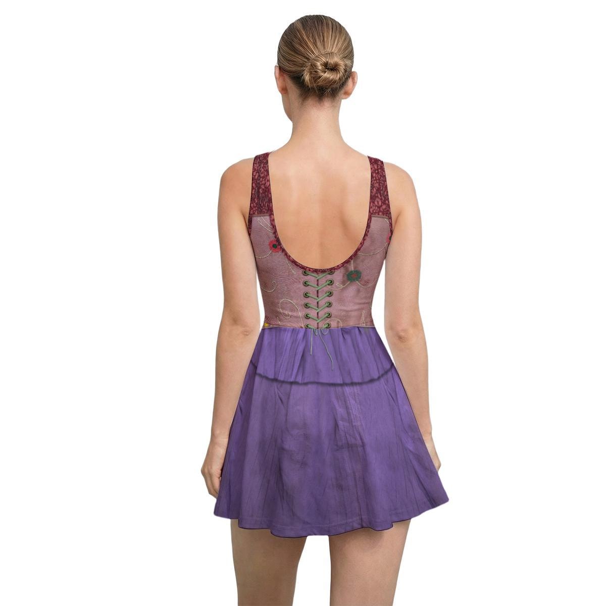 Sarah Sanderson Inspired Sleeveless Athletic Dress with attached shorts