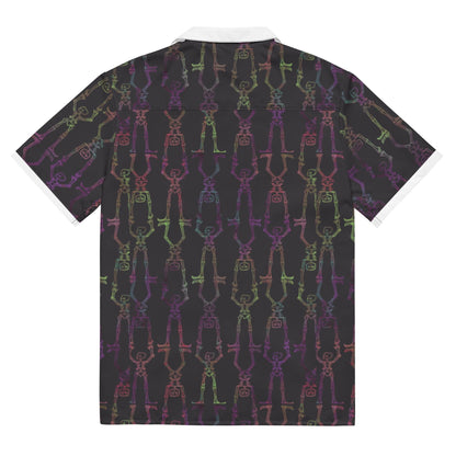Unisex MNSSHP Halloween Skeleton button down shirt