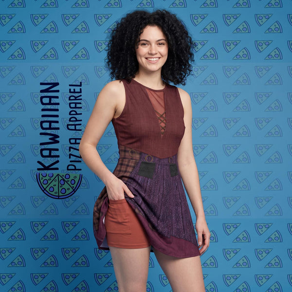 Winifred Sanderson Inspired Sleeveless Athletic Dress with attached shorts