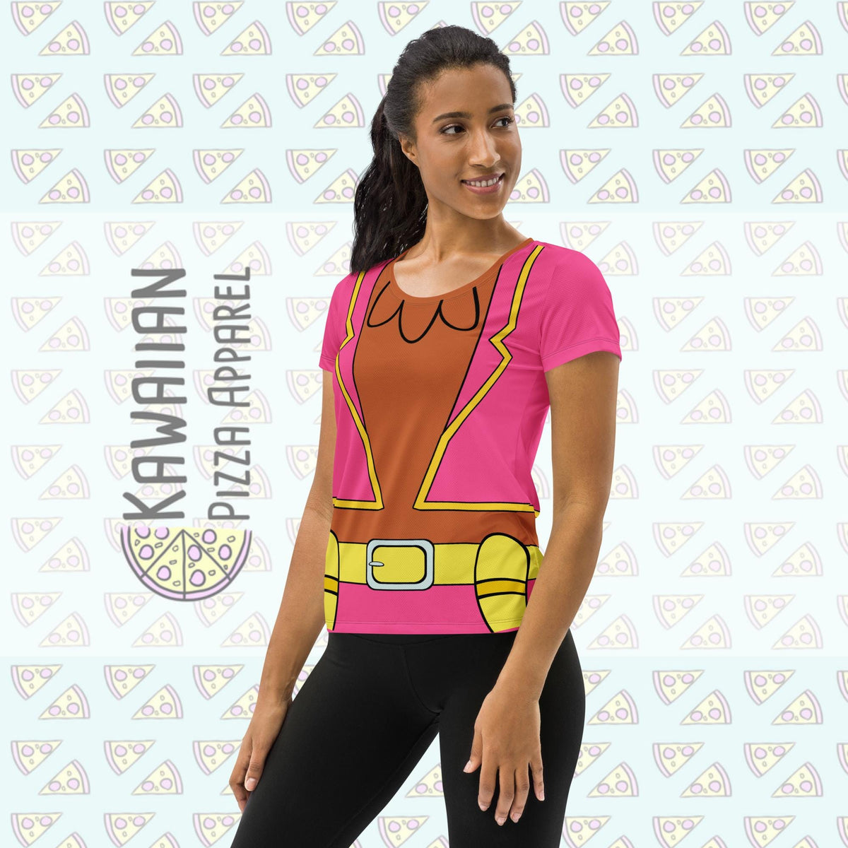 Women's Panchito Three Caballeros Inspired All-Over Print Women's Athletic T-shirt