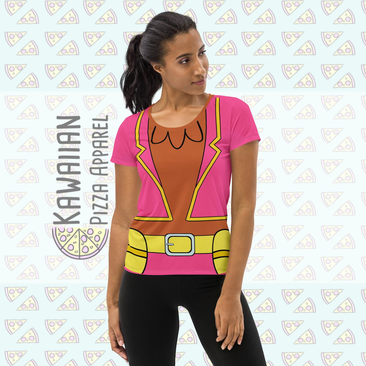 Women's Panchito Three Caballeros Inspired All-Over Print Women's Athletic T-shirt