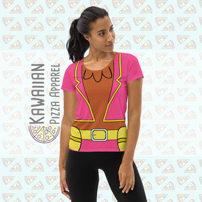Women's Panchito Three Caballeros Inspired All-Over Print Women's Athletic T-shirt
