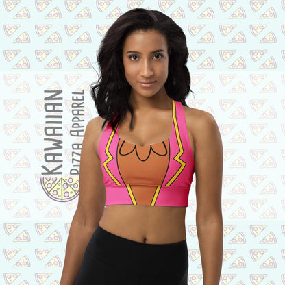 Women's Panchito Three Caballeros Inspired Recycled Longline Sports Bra